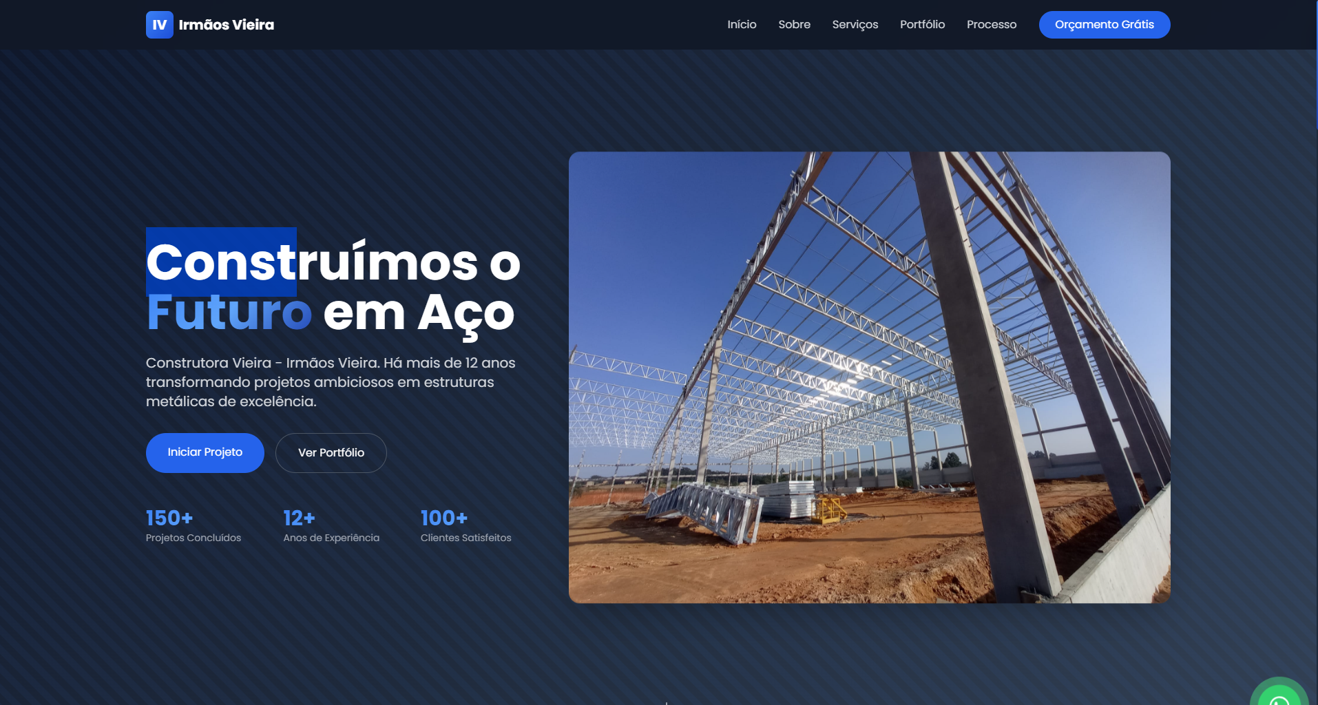 Landing Page - Irmãos Vieira
